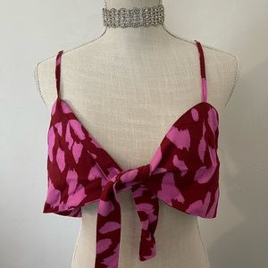 Hot pink leopard 2 piece set